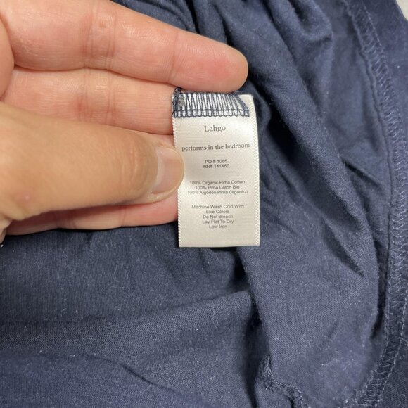 Lahgo Shirt Mens Extra Large Blue Long Sleeve Organic Pima Cotton Made Peru Soft - Picture 4 of 5